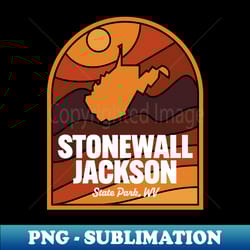 stonewall jackson state park west virginia - retro png sublimation digital download