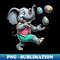 Elephant u0026 Drake Juggle Easter Eggs, Easter Performers - Exclusive PNG Sublimation Download