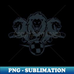 three lions chasing soccer ball - instant sublimation digital download