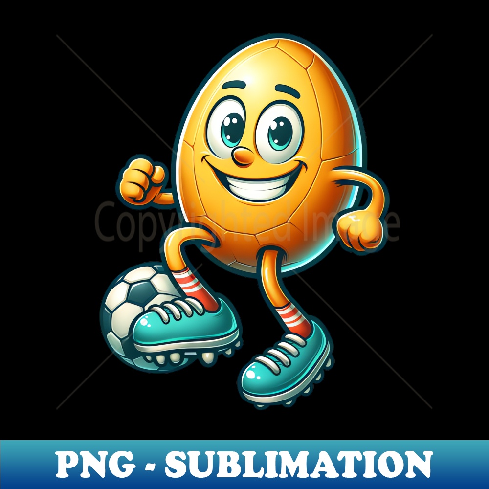 Easter egg football design, footballer Easter - Stylish Sublimation Digital Download