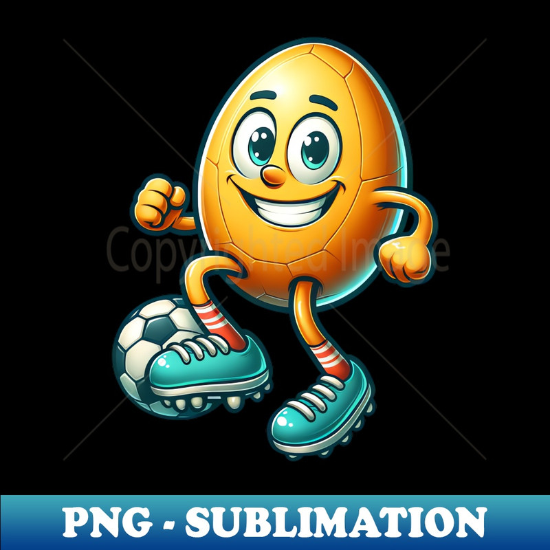 Easter egg football design, footballer Easter - Stylish Sublimation Digital Download