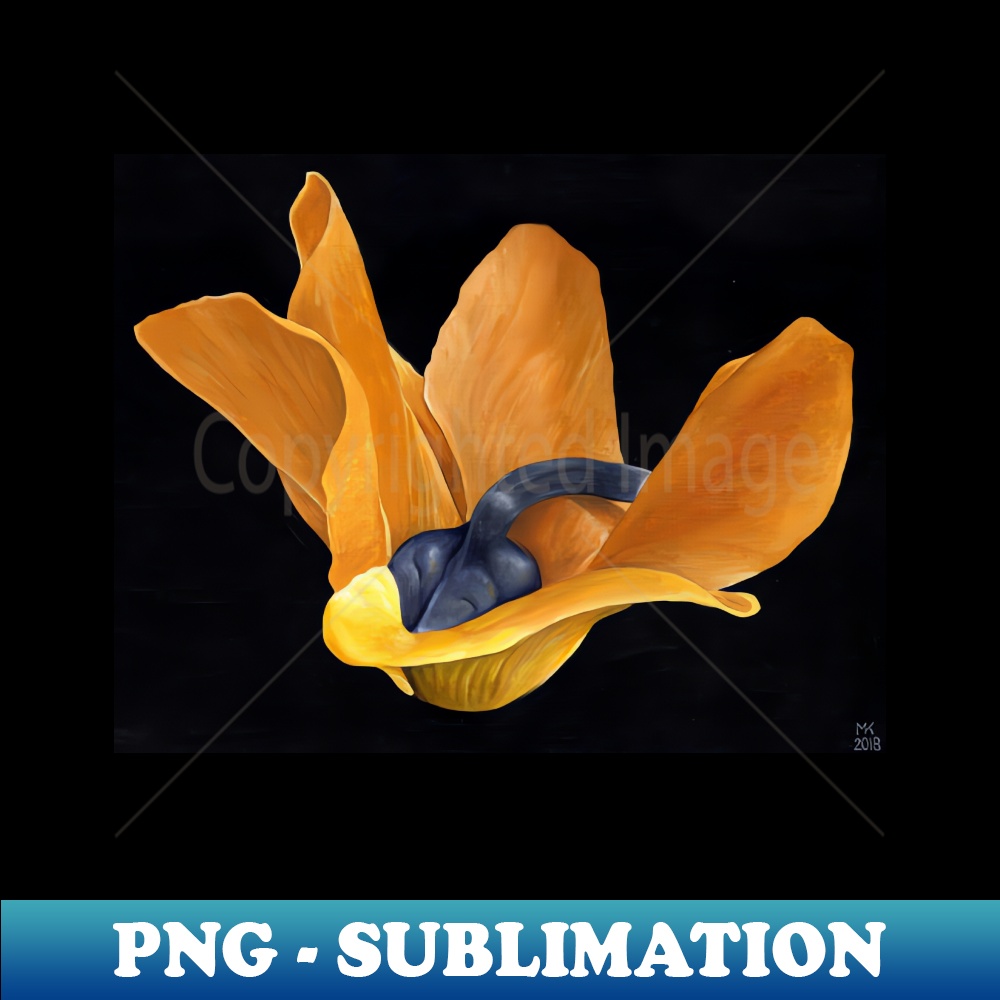 Gold Cyclamen - Signature Sublimation PNG File