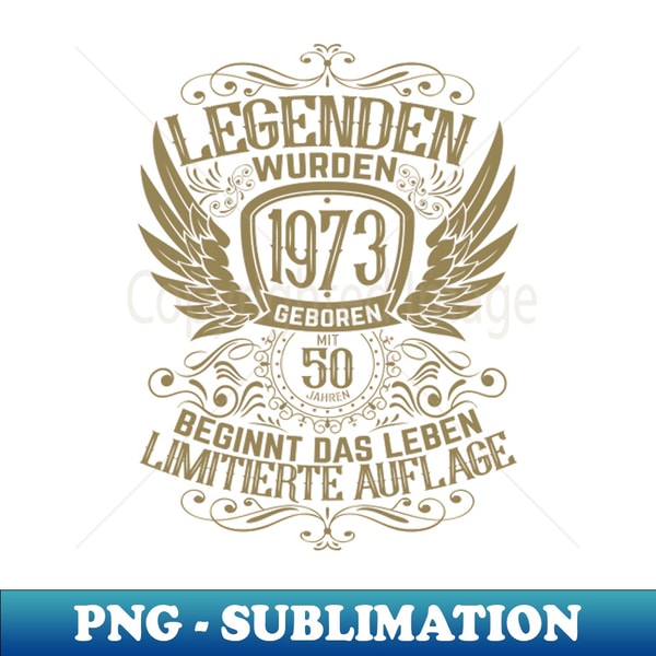 1973 Geburtstag Vintage - Quality Design Sublimation File