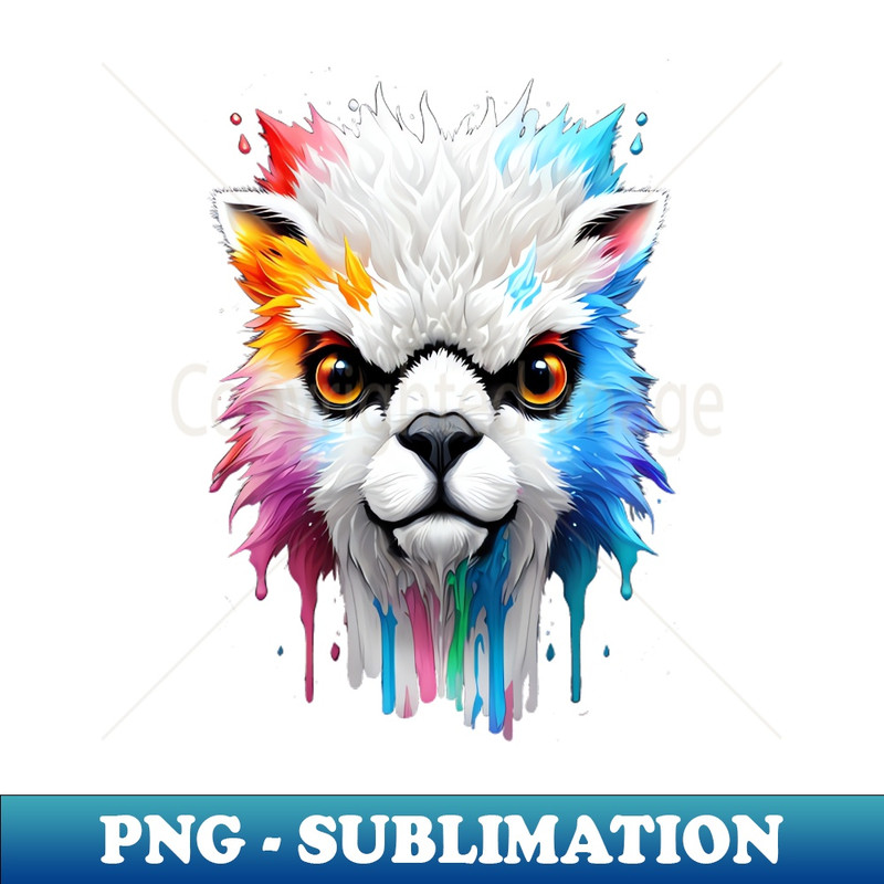 Alpaca splash art T3 - One of a Kind Sublimation File