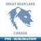 Great Bear Lake Silhouette Design - Vacation in Canada - Creative Artwork Sublimation File