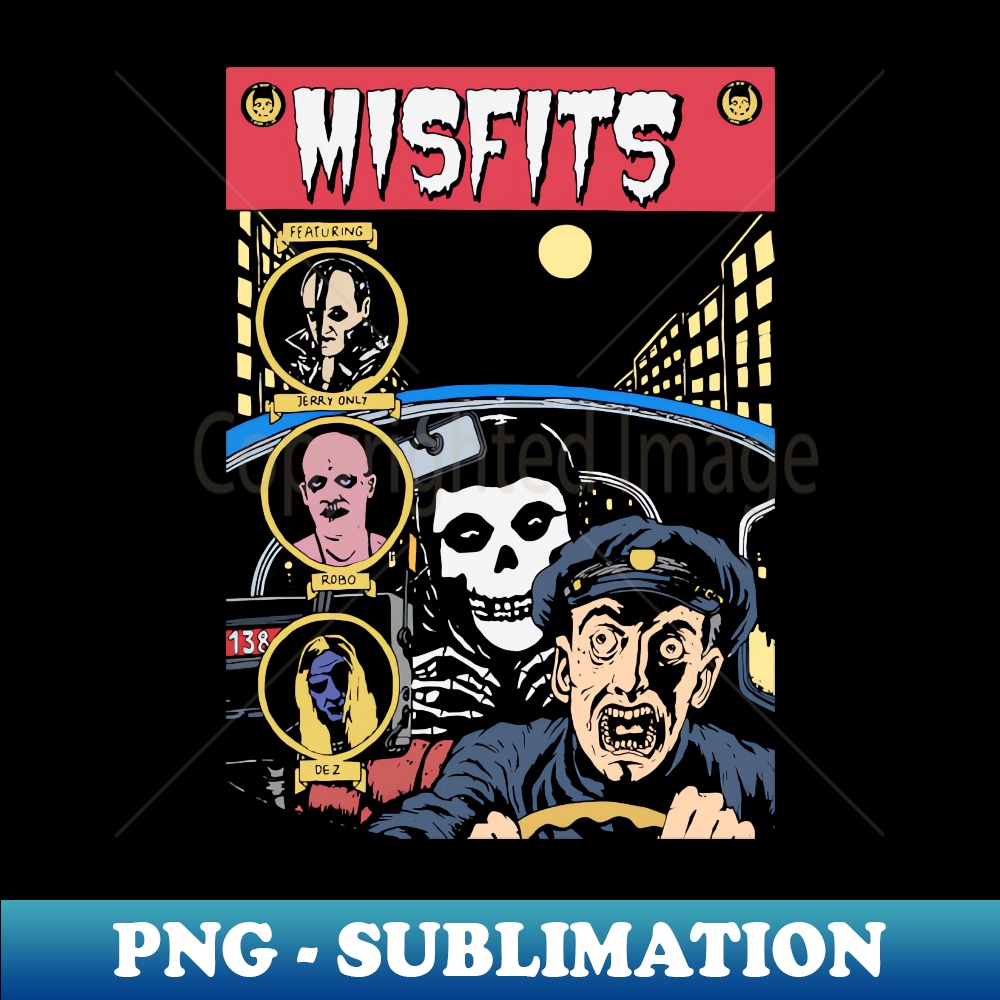The cover comic misfits - Printable Sublimation PNG