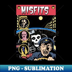 the cover comic misfits - printable sublimation png