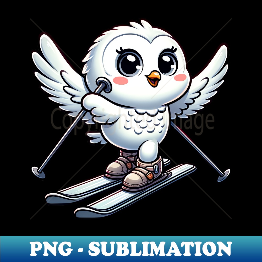 Snowy Owl Hockey - Majestic Player on the Ice - High Resolution Artwork Sublimation File