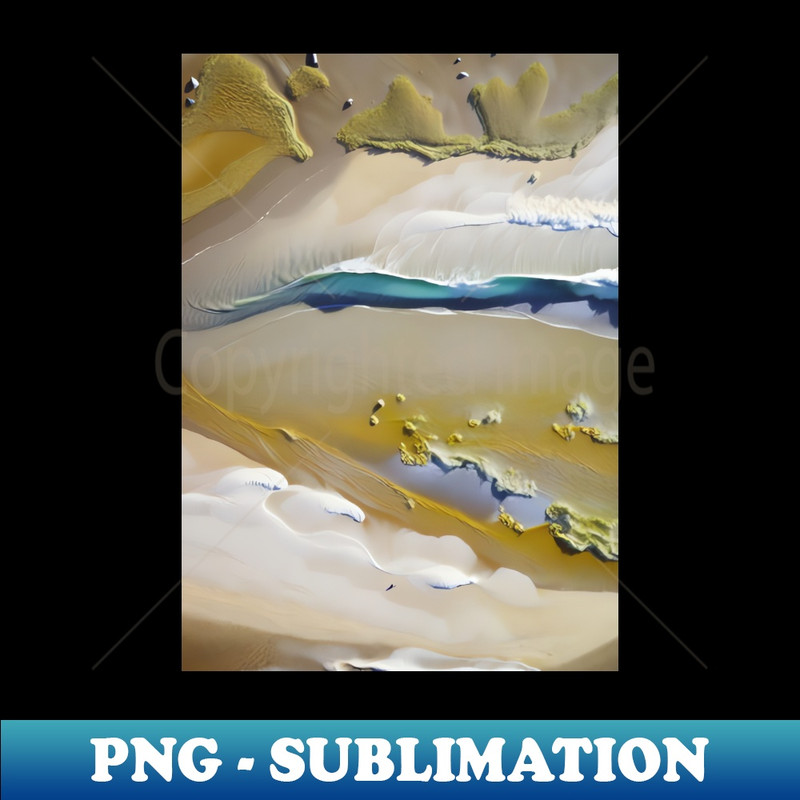 Abstract Beach - High Quality Art Sublimation PNG