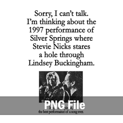 i'm thinking about the 1997 performance of silver springs png, nicks and buckingham png, fleetwood mac png