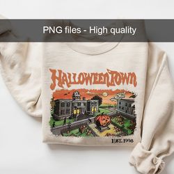 halloweentown est 1998 png, halloweentown university, retro halloweentown png files, fall design, halloween digital file