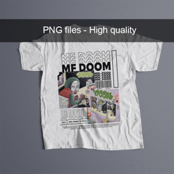 vintage mf doom png, mf doom merch png, mf doom - mm..food poster graphic png
