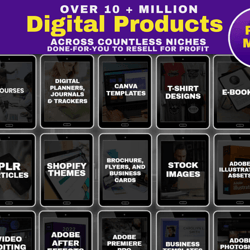 15m premium digital product vault | 2025 premade done for you digital products | master resell rights