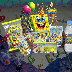 spongebob birthday party favors