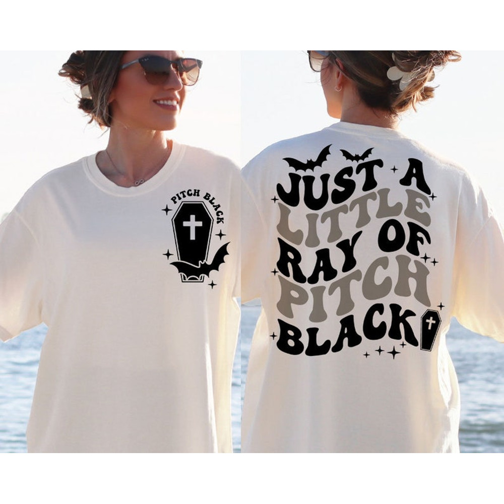 Just A Little Ray Of Pitch Black SVG Halloween Svg Halloween Png Witch Svg Halloween Shirt Svg Retro Halloween Png 1