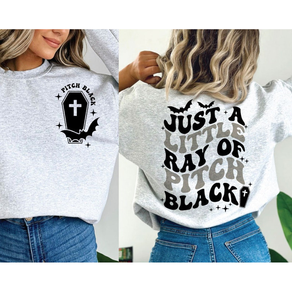 Just A Little Ray Of Pitch Black SVG Halloween Svg Halloween Png Witch Svg Halloween Shirt Svg Retro Halloween Png 2
