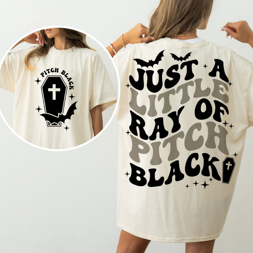 Just A Little Ray Of Pitch Black SVG Halloween Svg Halloween Png Witch Svg Halloween Shirt Svg Retro Halloween Png 3