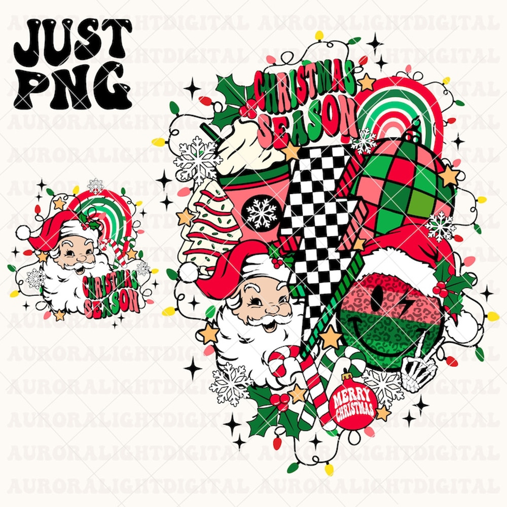 Retro Christmas Png Merry Christmas Sublimation Design Christmas Vibes Png Christmas Clipart Trendy Christmas Shirt 1