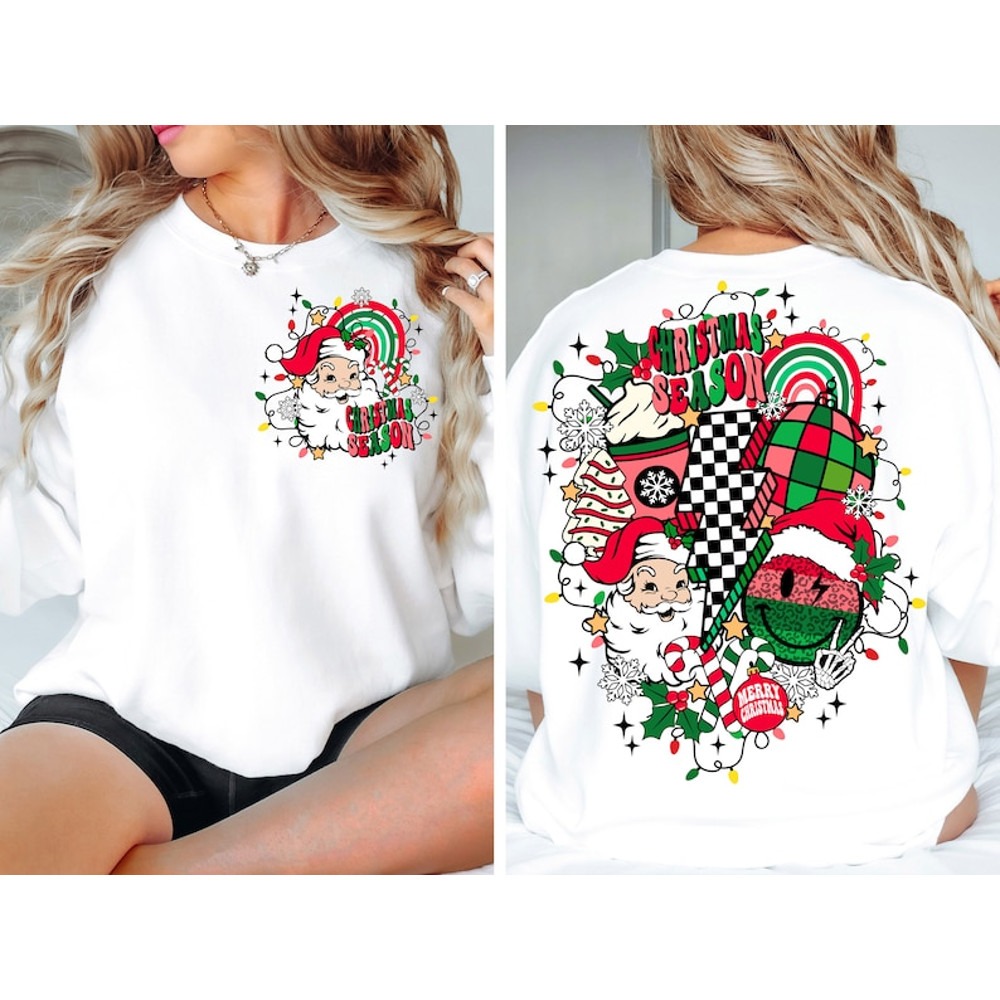Retro Christmas Png Merry Christmas Sublimation Design Christmas Vibes Png Christmas Clipart Trendy Christmas Shirt 2
