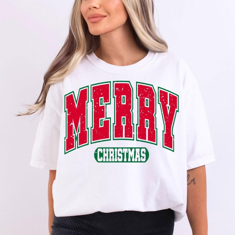 Merry Christmas SVG PNG Christmas Svg Png Merry Varsity Sublimation Designs Downloads Christmas Shirt Design Svg 2