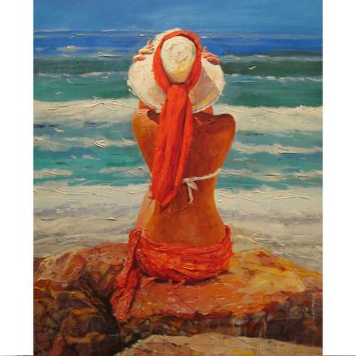 Breeze,Lovely lady,Nice girl,Beautiful woman,High-Resolution Digital File,The Author's Painting