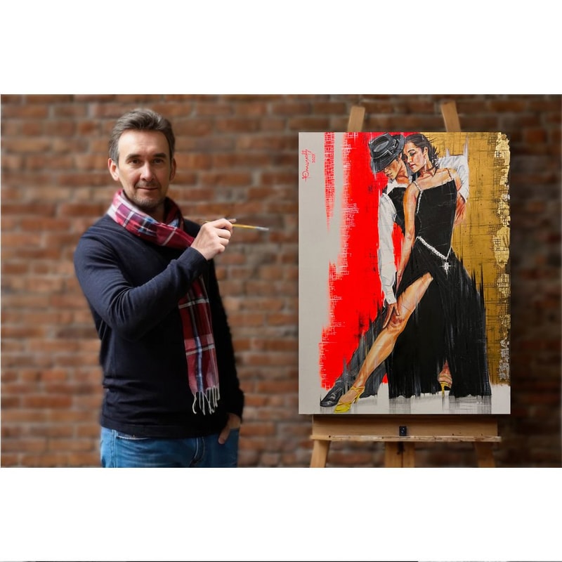 Dance Latin American Dancing HighResolution Digital File The Authors Painting 3