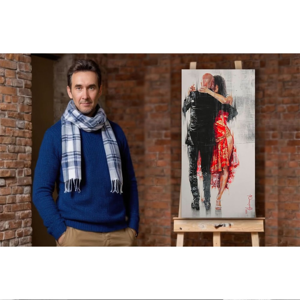 Salsa Latin American Dancing HighResolution Digital File The Authors Painting 4