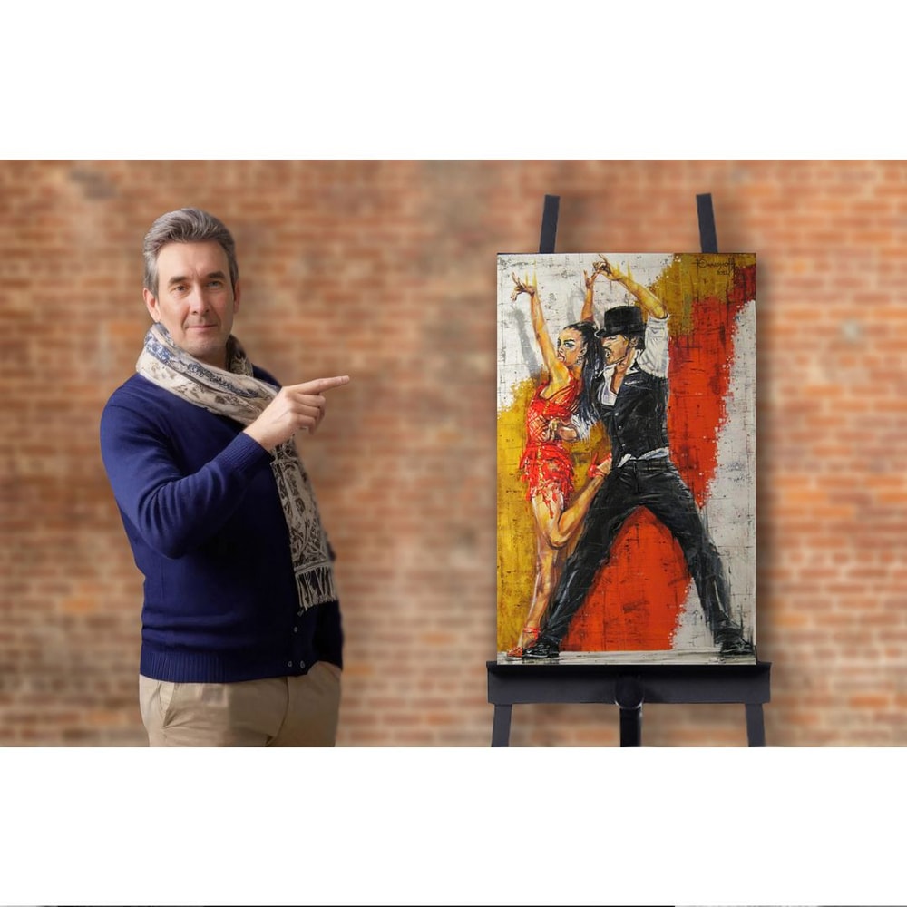 Salsa 2 Latin American Dancing HighResolution Digital File The Authors Painting 3