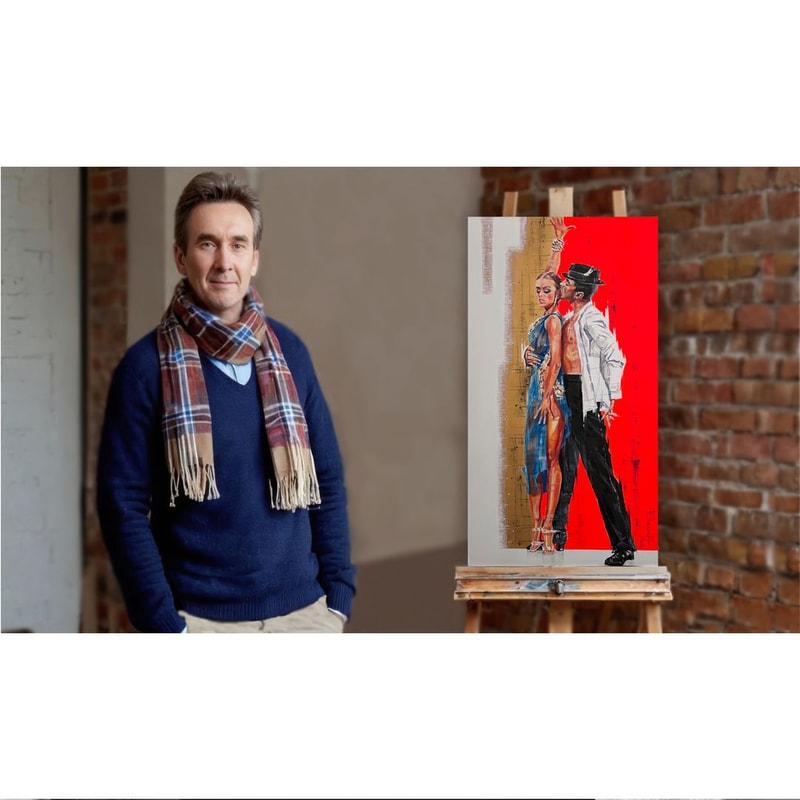 Samba 2 Latin American Dancing HighResolution Digital File The Authors Painting 4