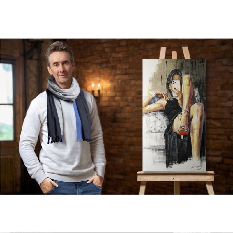 Selfie Lovely LadyNice GirlBeautiful WomanHighResolution Digital FileThe Authors Painting 2