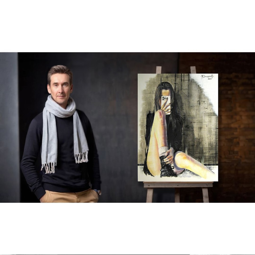 SelfieGlamourNice GirlHighResolution Digital FileThe Authors Painting 2