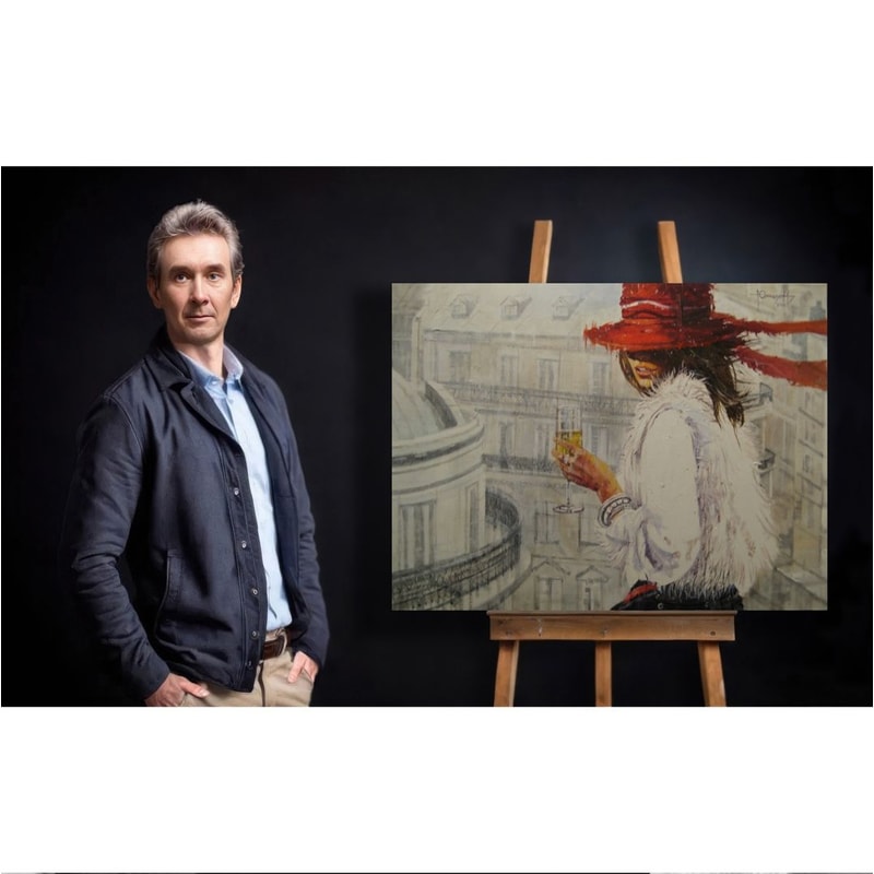 Glass Of ChampagneLovely LadyBeautiful WomanHighResolution Digital FileThe Authors Painting 2