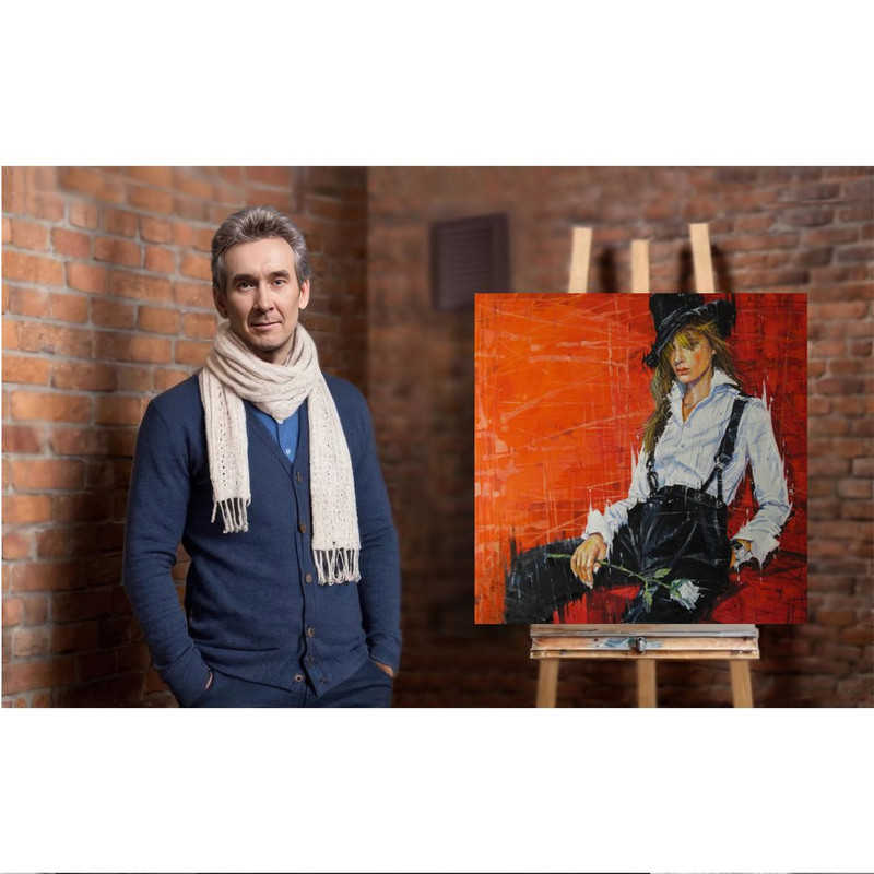 Girl With A HatLovely GirlNice GirlHighResolution Digital FileThe Authors Painting 2