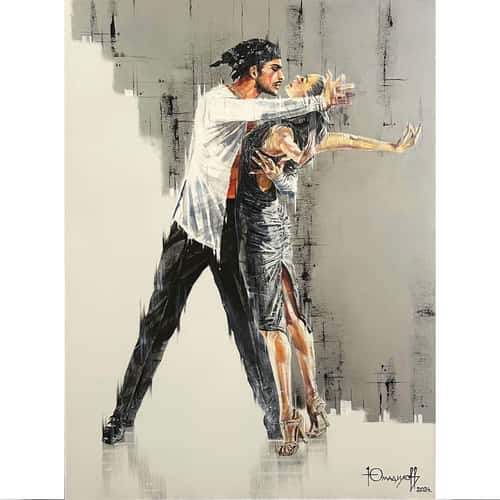 Jive, Latin American Dancing, High-Resolution Digital File, The Author's Painting