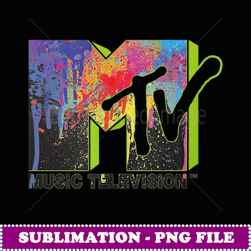 Mademark x MTV The official MTV Logo with cool 80s 90s colorful graffiti -