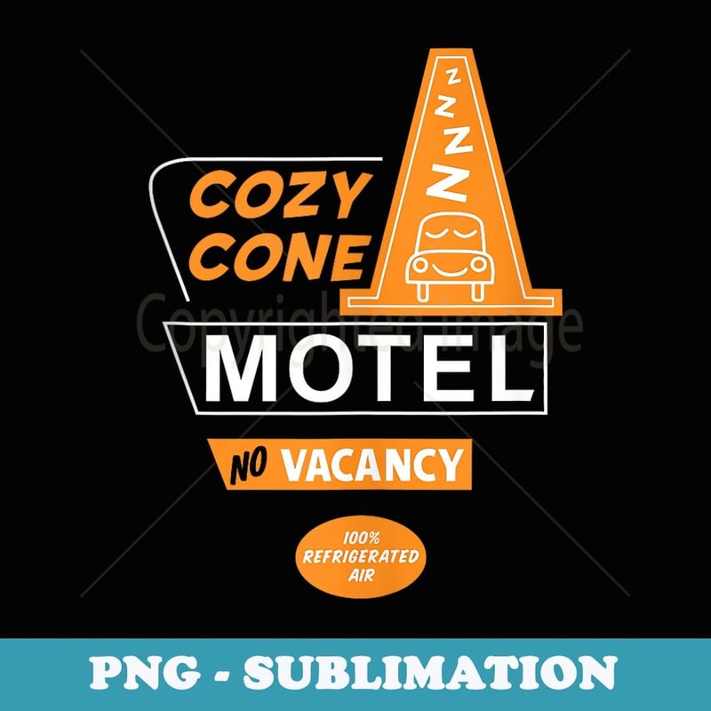 Disney Pixar Cars on the Road Cozy Cone Motel - Digital Sublimation Download File
