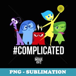 disney inside out complicated emotions - professional sublimation digital download
