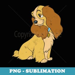 disney lady and the tramp lady simple portrait - premium sublimation digital download