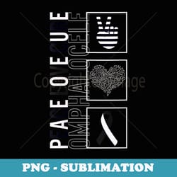 s peace love cure omphalocele awareness ribbon warrior support - png sublimation digital download