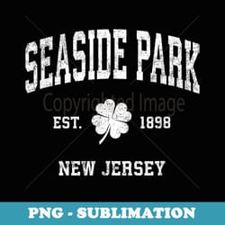 seaside park new jersey vintage shamrock sports - special edition sublimation png file