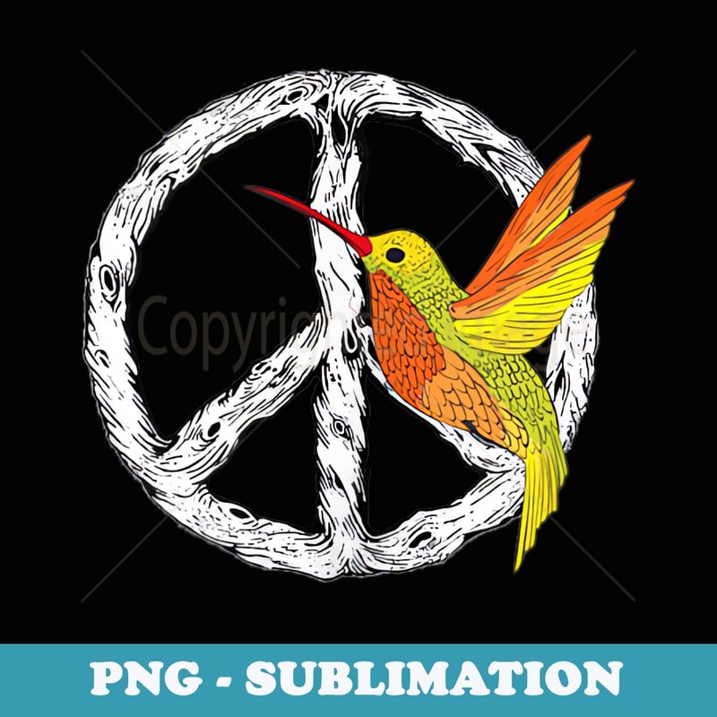 Hummingbird Represents Peace Hummingbird Peace Sign Bird Lovers - PNG Transparent Sublima | Inspire ...