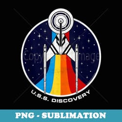 star trek discovery rainbow stars badge - high-resolution png sublimation file