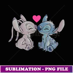 disney lilo & stitch valentine's day stitch & angel couple - special edition sublimation png file
