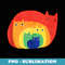 Gay Pride Cat LGBT Cats Pile Cute Anime Rainbow - Modern Sublimation PNG File