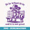 It Is What It Is And It Is Not Great Funny Raccoon Sarcastic - Premium PNG Sublimation File