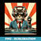 Funny DJ Cat Disco Sound Tech Headphone Music - Premium Sublimation Digital Download