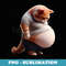 Funny Fat Cat Chubby Chonk Cat Design Feline Pet Cat Lovers - Sublimation PNG File