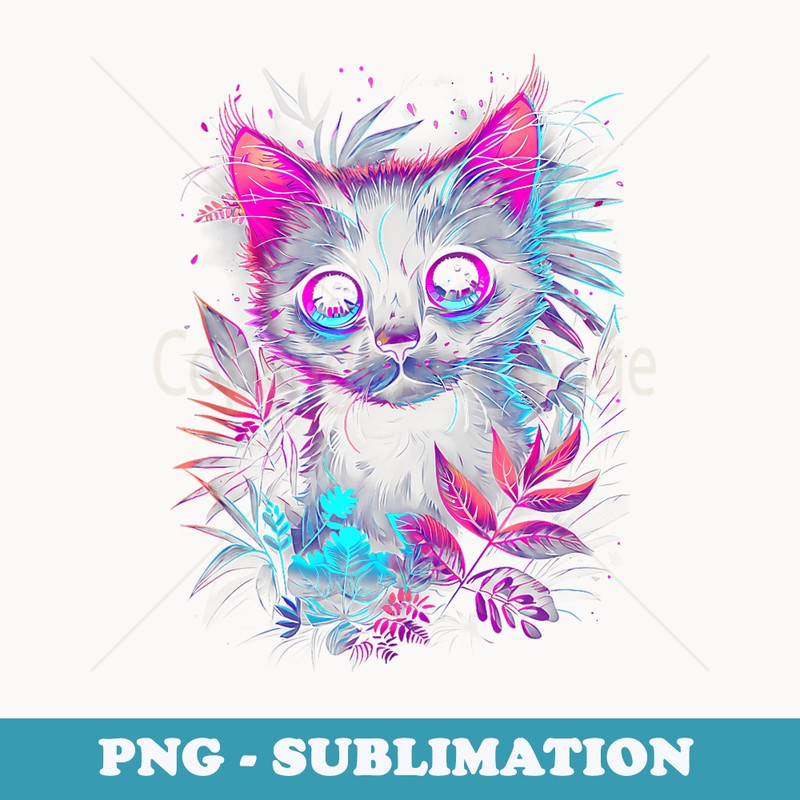 Feline Flourish Collective Graphic s Boys Girls - Vintage Sublimation PNG Download