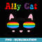 LGBTQ Flag Ally Cat Pride for Pride LGBT Gay - Professional Sublimation Digital Download