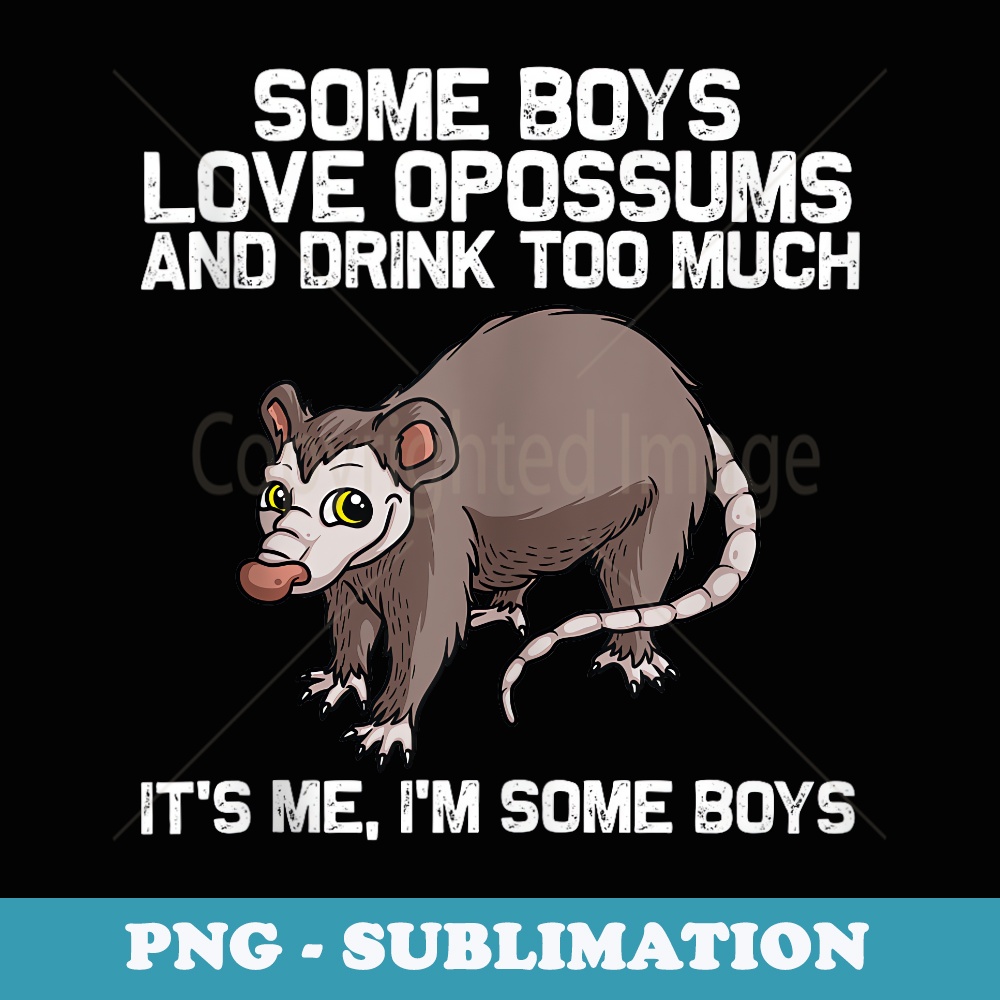 Funny Opossum For Boys Awesome Possum Support Animal - PNG Transparent Sublimation File